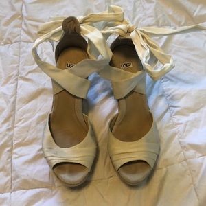 Ugg Lace Up Sandal Wedges